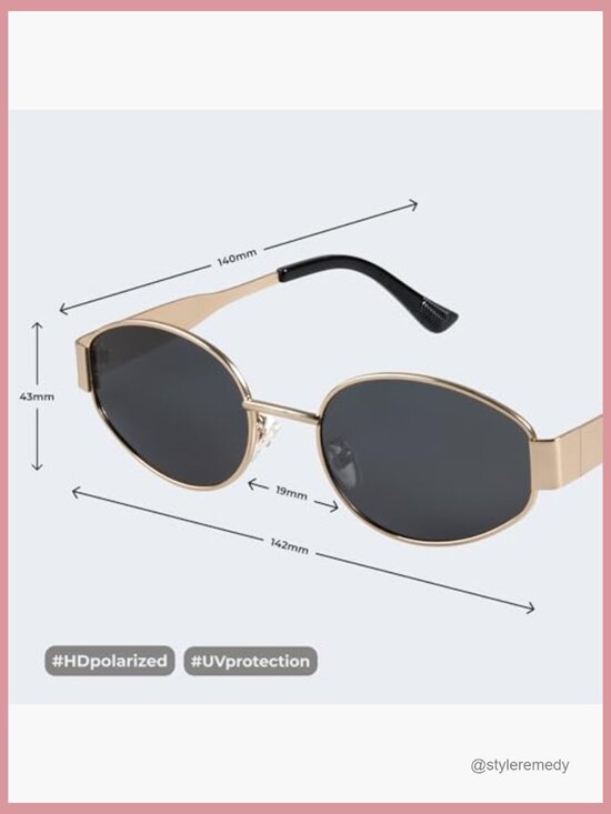 Retro Polarized Sunglasses with Metal Frames and UV400 Protection main image 4